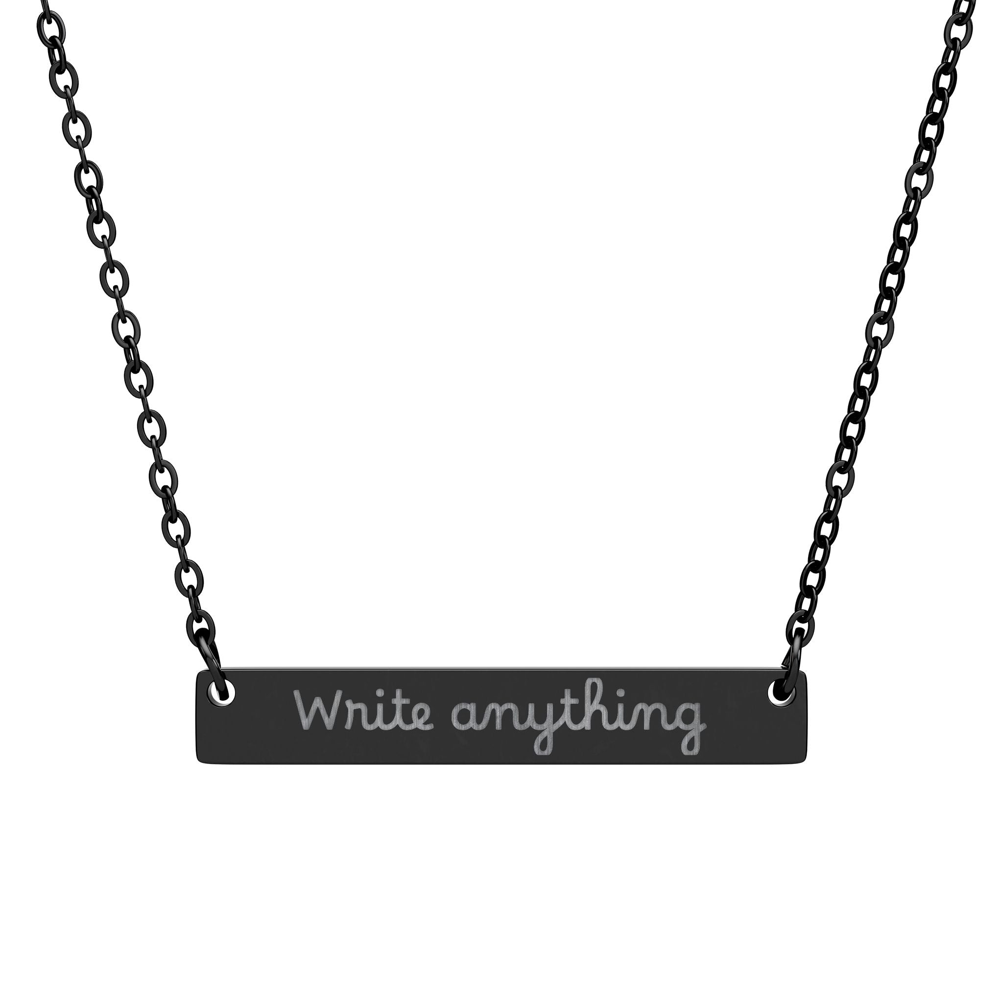 Customizable Engraved Necklace