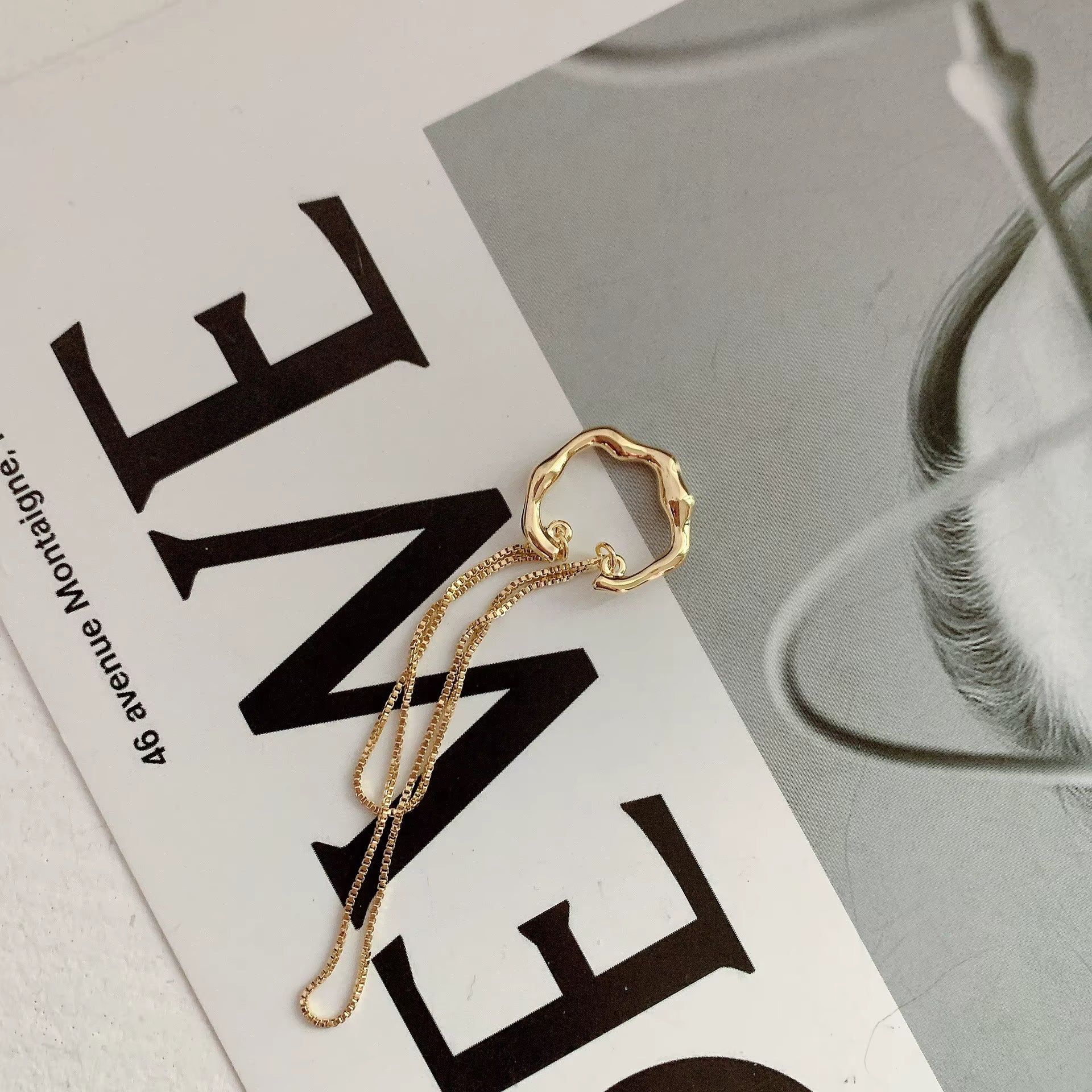 Gilded Cascade Earrings 