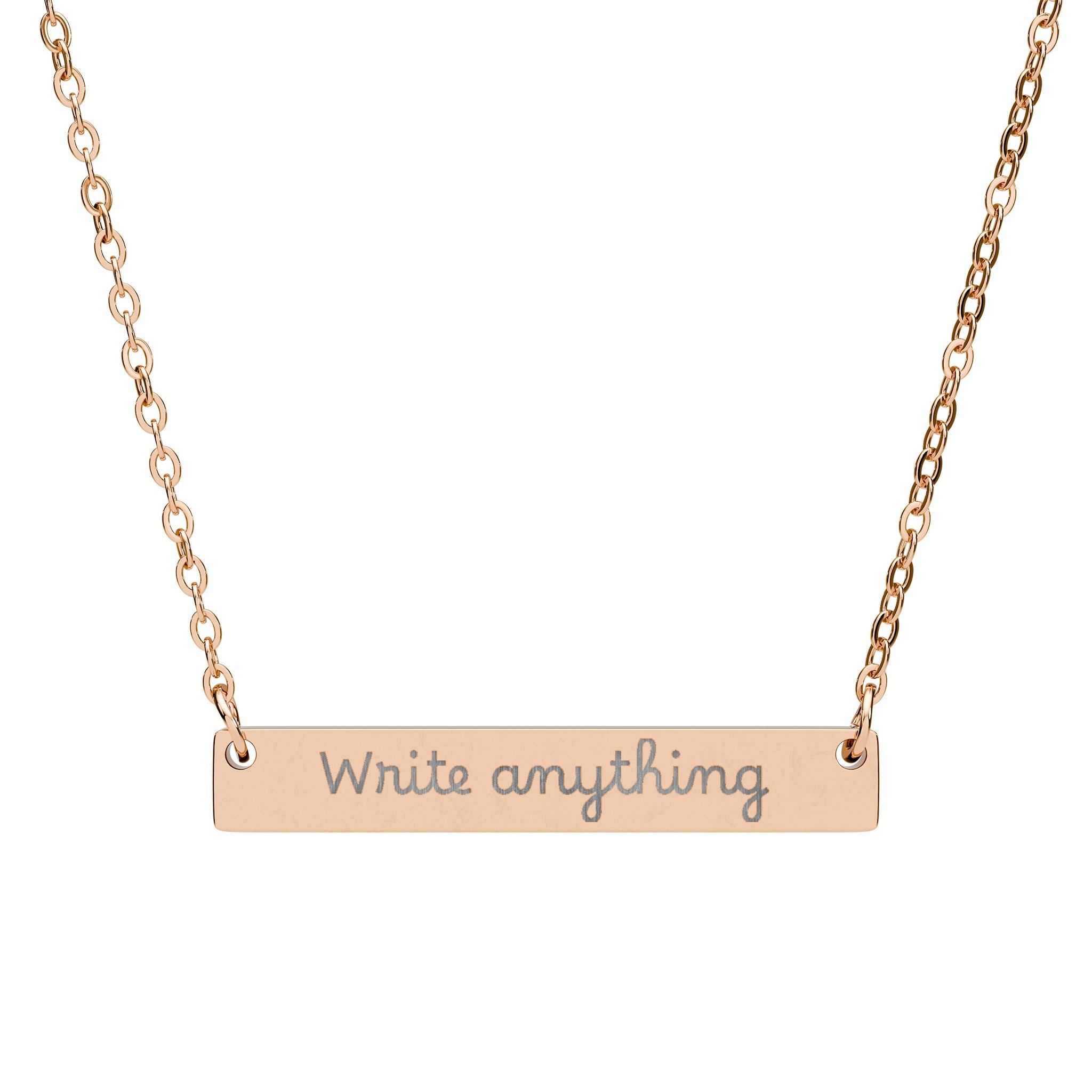 Customizable Engraved Necklace