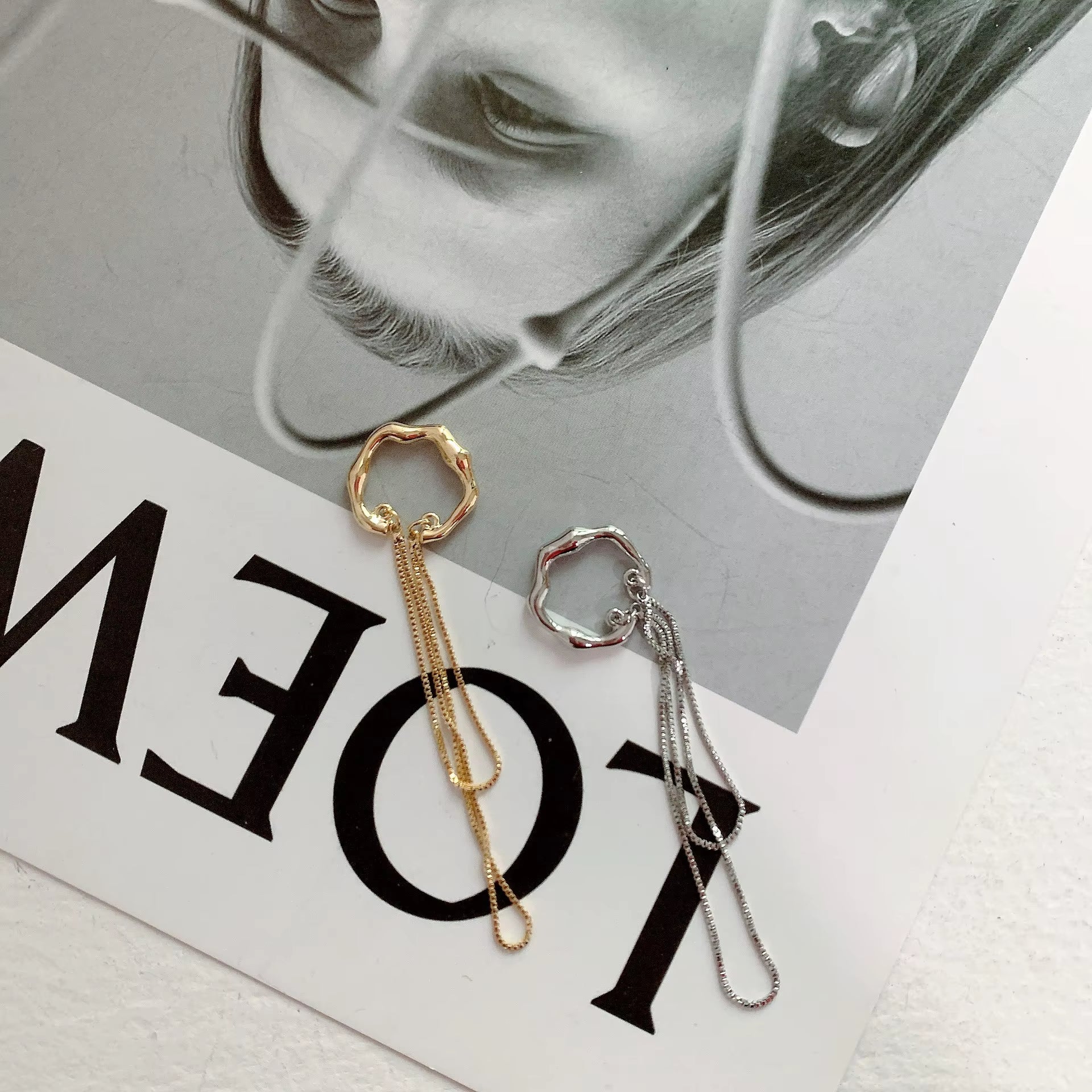 Gilded Cascade Earrings 