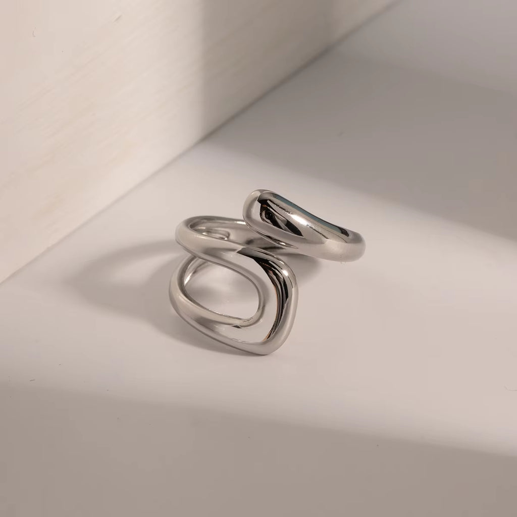 Oro & Argent Twist Ring 