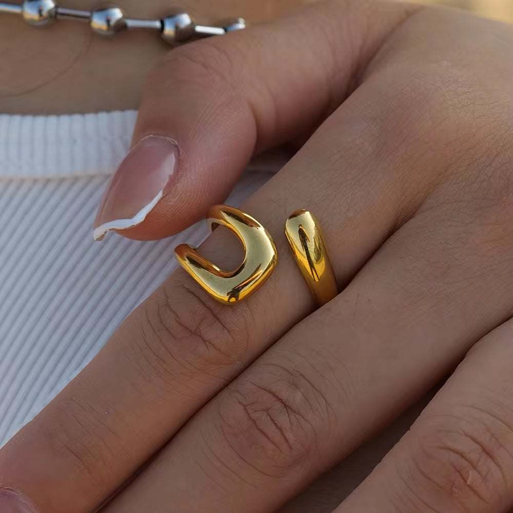 Oro & Argent Twist Ring 