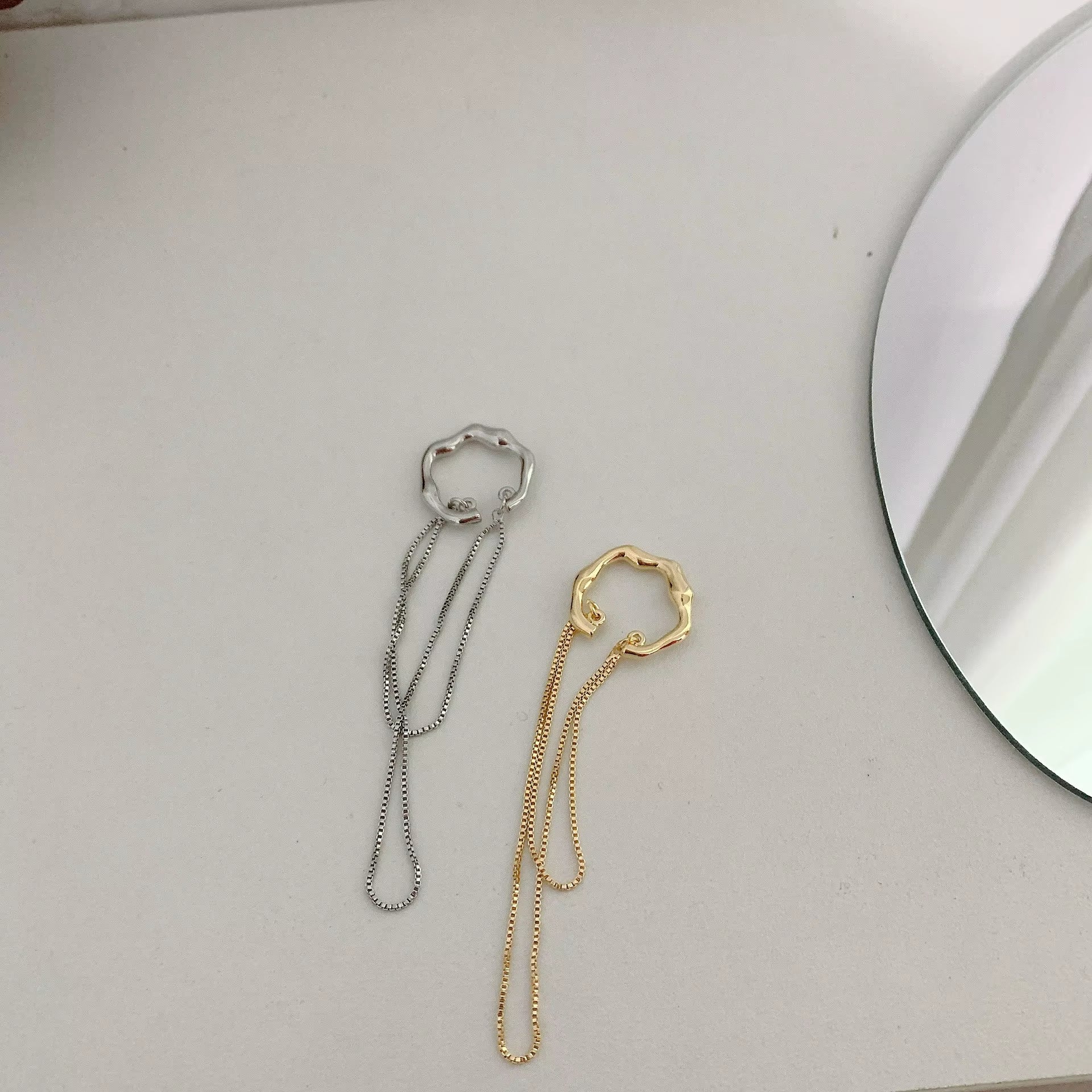 Gilded Cascade Earrings 