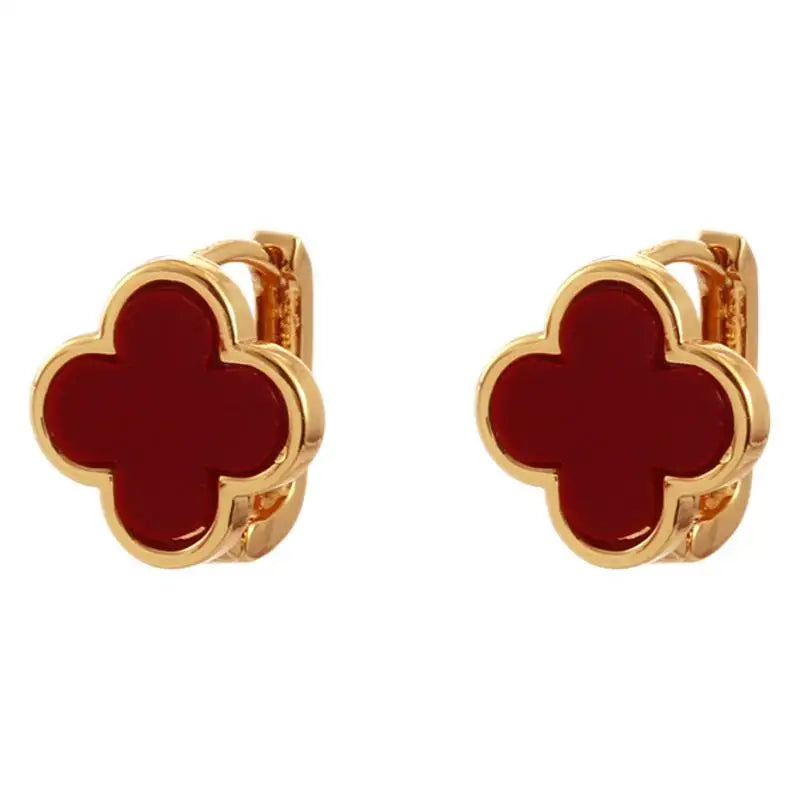 Luxe Clover Studs 