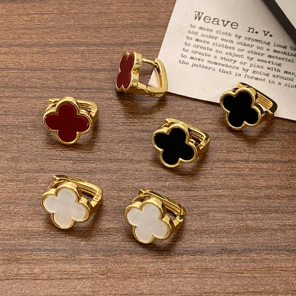 Luxe Clover Studs 
