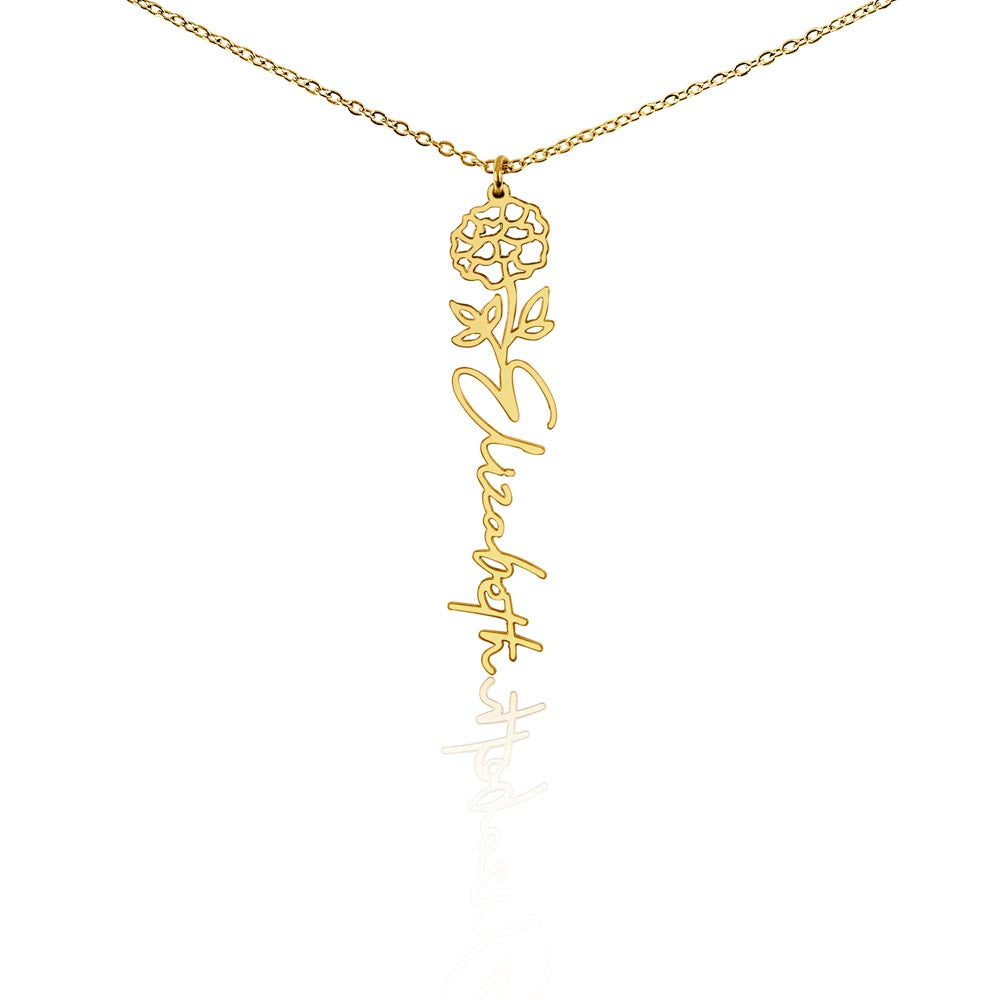 My Blooming Name Neckalce